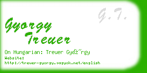 gyorgy treuer business card